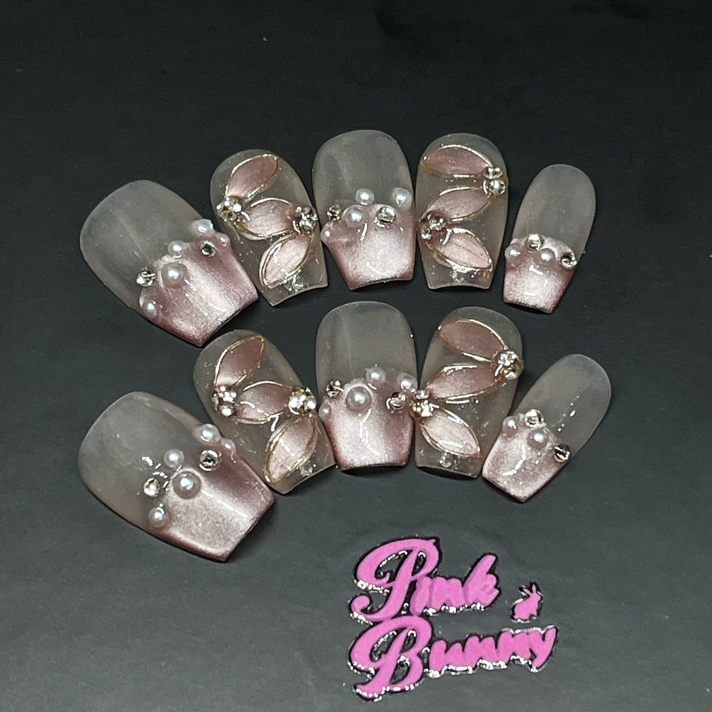 Rhinestones Silk Cat Eye