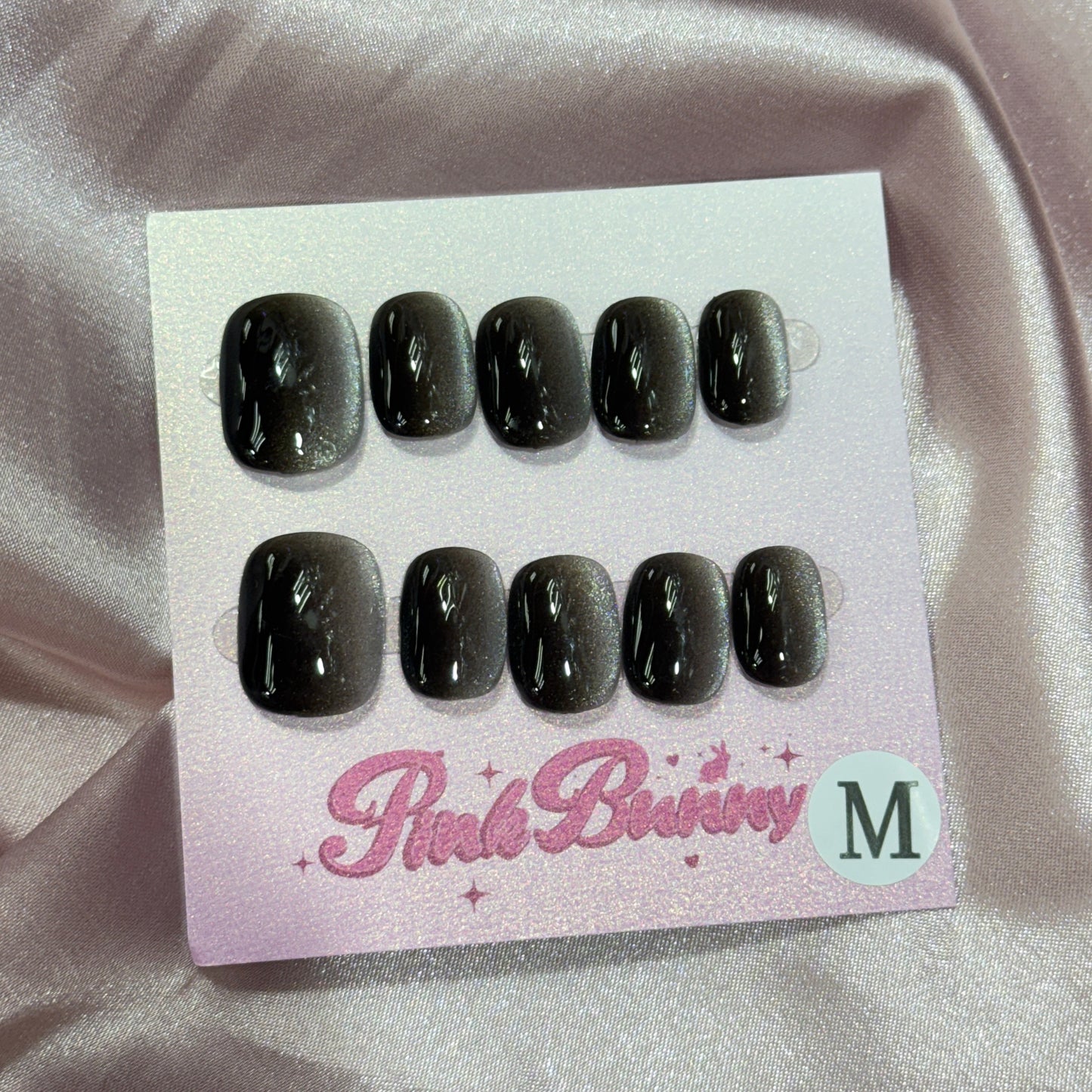 Black and Silver Cat eye