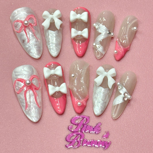 Shimmer Bow Almond